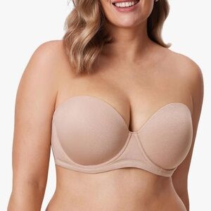 NWT DELIMIRA Underwire Contour Multiway Full Coverage Strapless Bra 40E​